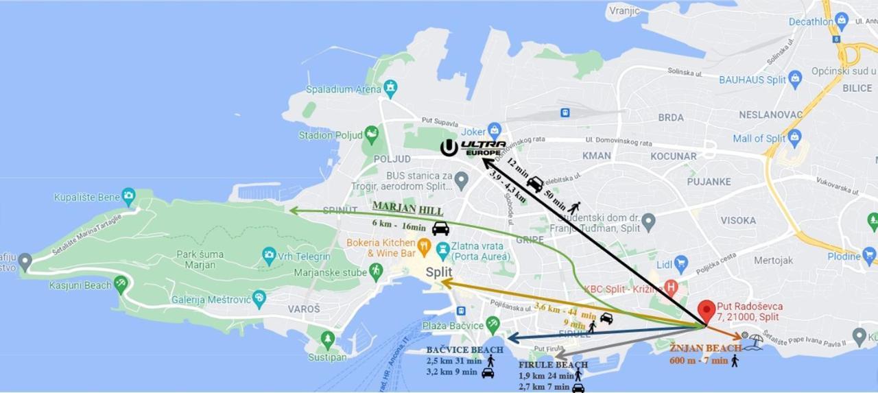 Apartment Relax Whit Big Terrace 170M2 Near The Beach Split Luaran gambar
